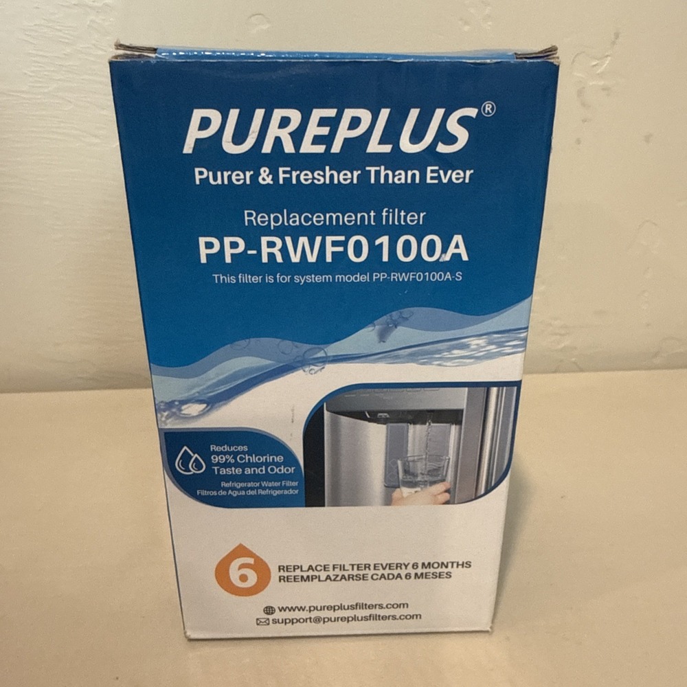 Pureplus Model PP-RWF0100A Replacement Refrigerator Water Filter NEW